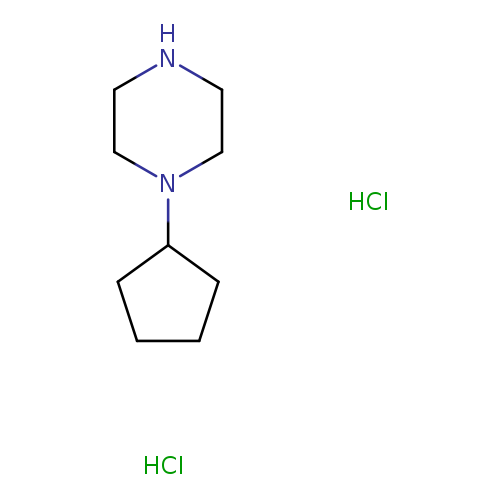 N1CCN(CC1)C1CCCC1.Cl.Cl