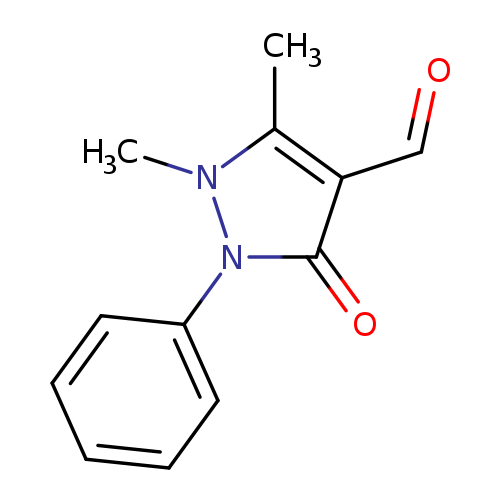 O=Cc1c(C)n(n(c1=O)c1ccccc1)C