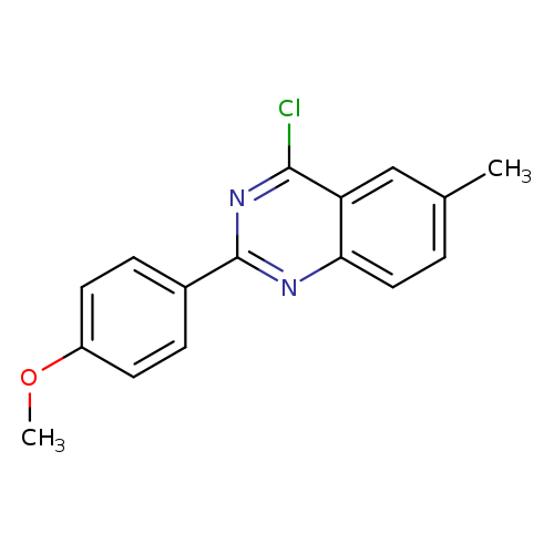 COc1ccc(cc1)c1nc(Cl)c2c(n1)ccc(c2)C