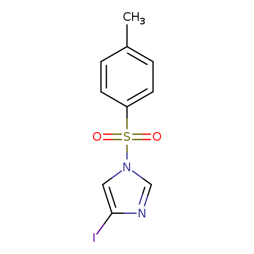 Cc1ccc(cc1)S(=O)(=O)n1cnc(c1)I