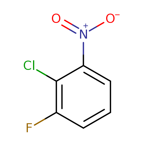 [O-][N+](=O)c1cccc(c1Cl)F