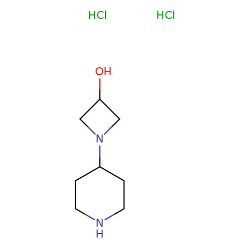 OC1CN(C1)C1CCNCC1.Cl.Cl