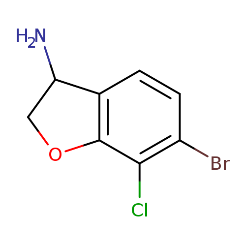 NC1COc2c1ccc(c2Cl)Br