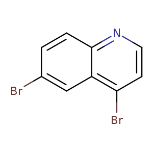 Brc1ccc2c(c1)c(Br)ccn2