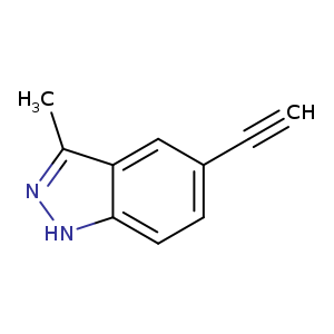 Cc1n[nH]c2c1cc(cc2)C#C