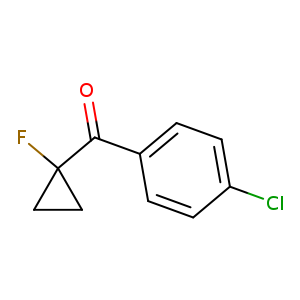 O=C(C1(F)CC1)c1ccc(cc1)Cl