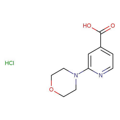 OC(=O)c1ccnc(c1)N1CCOCC1.Cl