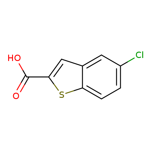 Clc1ccc2c(c1)cc(s2)C(=O)O