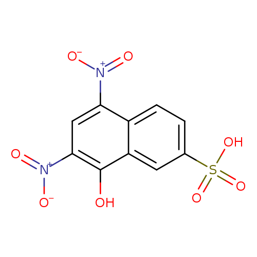 [O-][N+](=O)c1cc([N+](=O)[O-])c2c(c1O)cc(cc2)S(=O)(=O)O