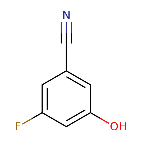 N#Cc1cc(O)cc(c1)F