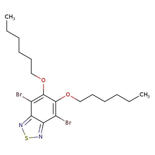 CCCCCCOc1c(OCCCCCC)c(Br)c2c(c1Br)nsn2