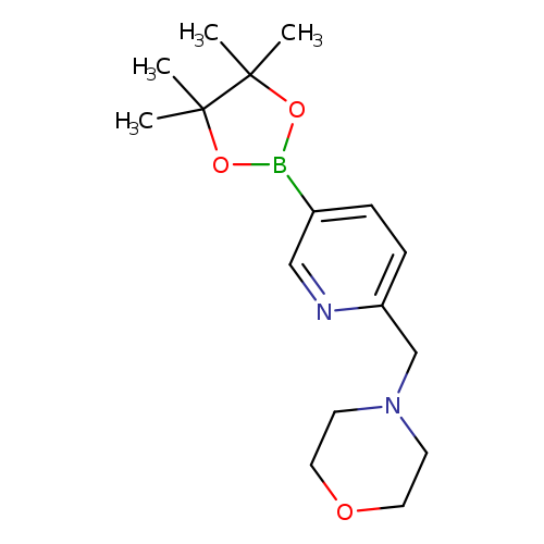 CC1(C)OB(OC1(C)C)c1ccc(nc1)CN1CCOCC1