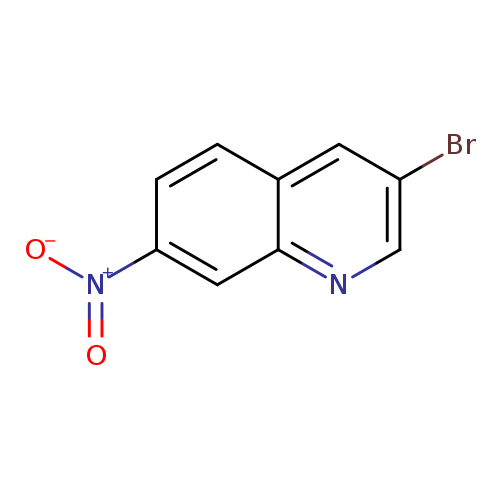 Brc1cnc2c(c1)ccc(c2)[N+](=O)[O-]