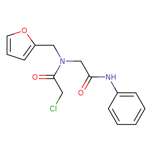 ClCC(=O)N(Cc1ccco1)CC(=O)Nc1ccccc1