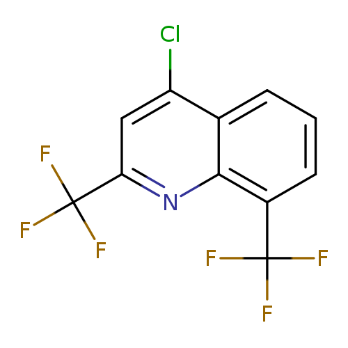 Clc1cc(nc2c1cccc2C(F)(F)F)C(F)(F)F