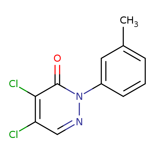 Cc1cccc(c1)n1ncc(c(c1=O)Cl)Cl