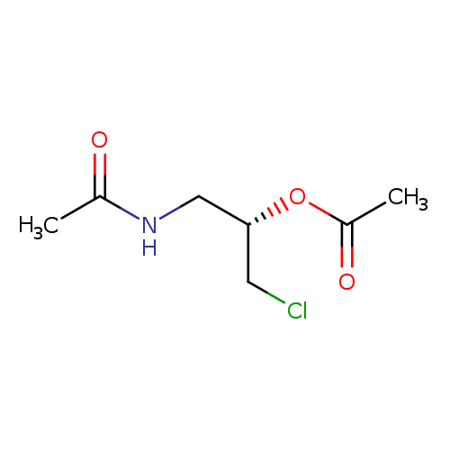 ClC[C@@H](OC(=O)C)CNC(=O)C