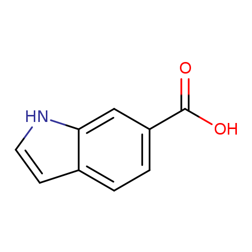 OC(=O)c1ccc2c(c1)[nH]cc2