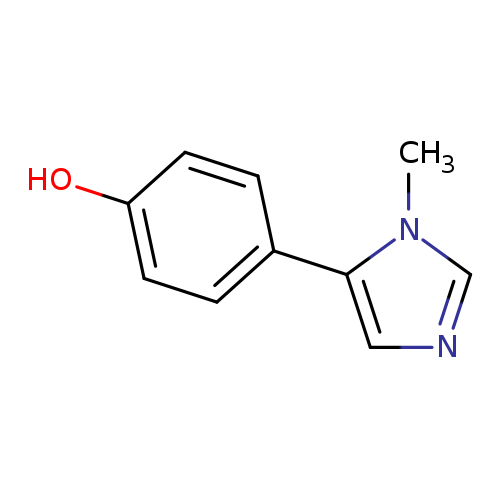 Oc1ccc(cc1)c1cncn1C