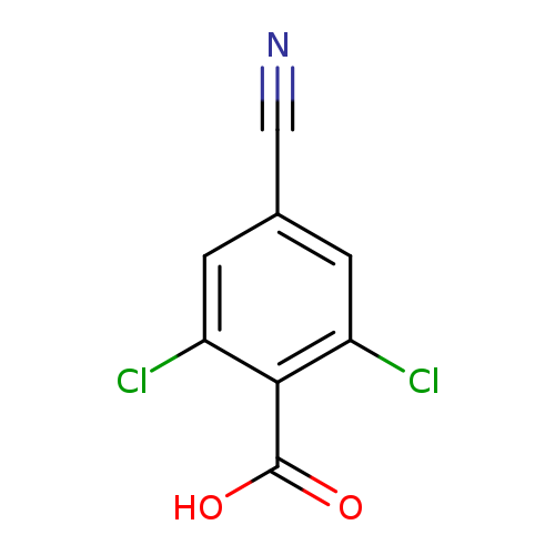 N#Cc1cc(Cl)c(c(c1)Cl)C(=O)O