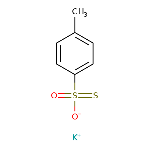 Cc1ccc(cc1)S(=S)(=O)[O-].[K+]
