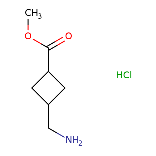 NCC1CC(C1)C(=O)OC.Cl