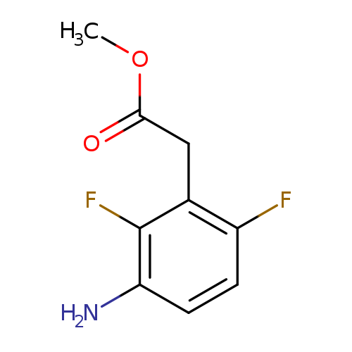 COC(=O)Cc1c(F)ccc(c1F)N