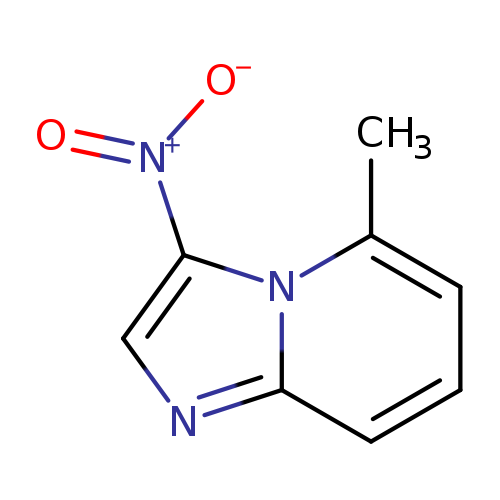 [O-][N+](=O)c1cnc2n1c(C)ccc2