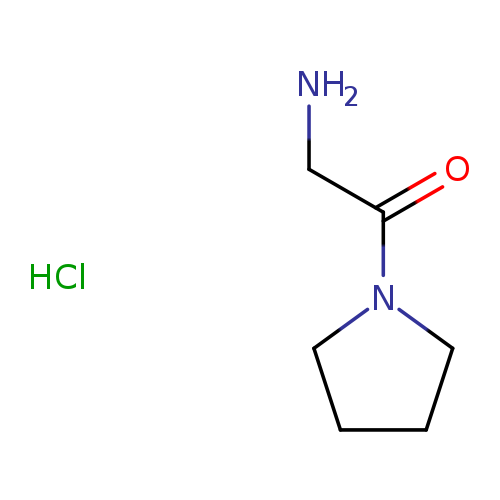 NCC(=O)N1CCCC1.Cl