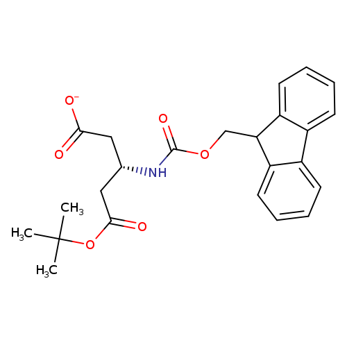 O=C(N[C@H](CC(=O)OC(C)(C)C)CC(=O)[O-])OCC1c2ccccc2c2c1cccc2