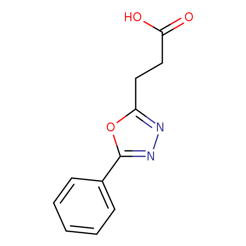OC(=O)CCc1nnc(o1)c1ccccc1