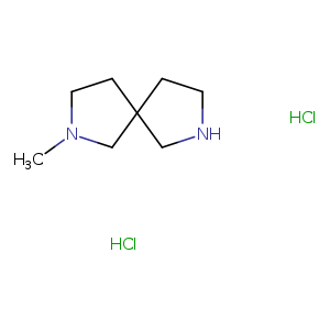 CN1CCC2(C1)CNCC2.Cl.Cl