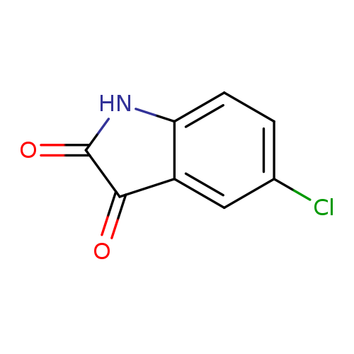 Clc1ccc2c(c1)C(=O)C(=O)N2