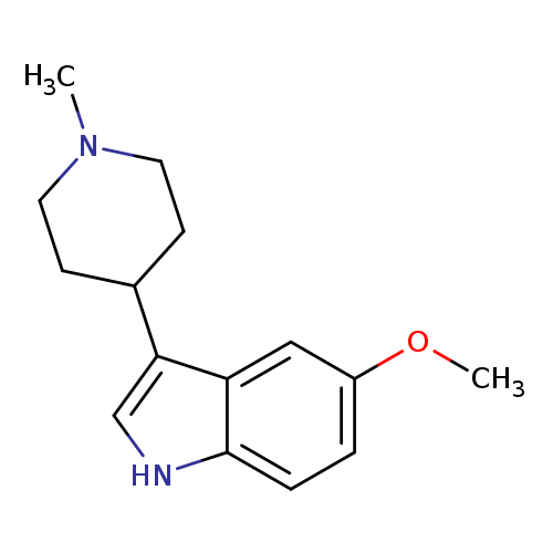 COc1ccc2c(c1)c(c[nH]2)C1CCN(CC1)C