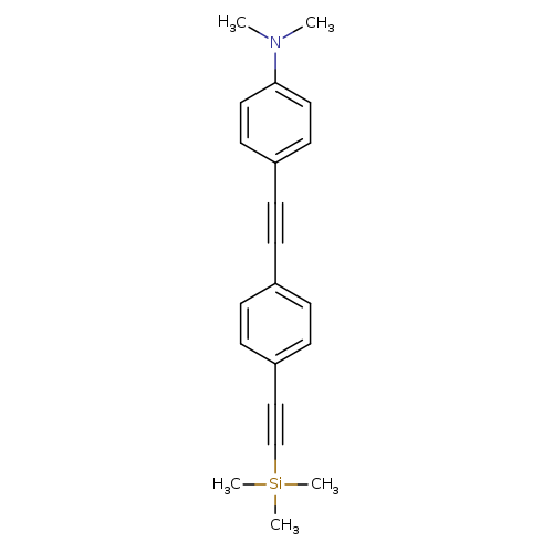 CN(c1ccc(cc1)C#Cc1ccc(cc1)C#C[Si](C)(C)C)C
