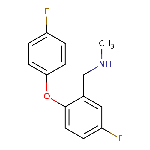 CNCc1cc(F)ccc1Oc1ccc(cc1)F