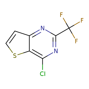 Clc1nc(nc2c1scc2)C(F)(F)F