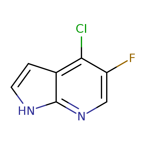 Fc1cnc2c(c1Cl)cc[nH]2