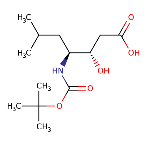 O[C@H]([C@@H](NC(=O)OC(C)(C)C)CC(C)C)CC(=O)O