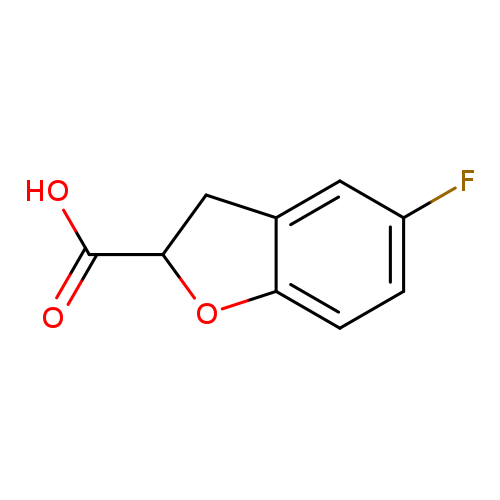 OC(=O)C1Cc2c(O1)ccc(c2)F