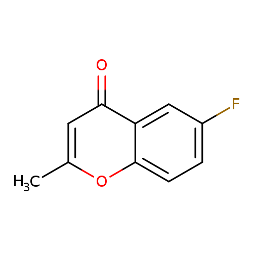 Fc1ccc2c(c1)c(=O)cc(o2)C