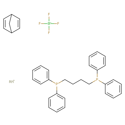 C1=CC2CC1C=C2.C(CP(c1ccccc1)c1ccccc1)CCP(c1ccccc1)c1ccccc1.F[B-](F)(F)F.[Rh+]