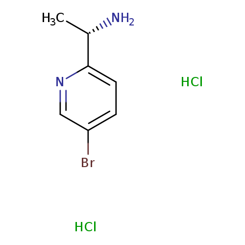 Brc1ccc(nc1)[C@@H](N)C.Cl.Cl