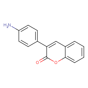 Nc1ccc(cc1)c1cc2ccccc2oc1=O