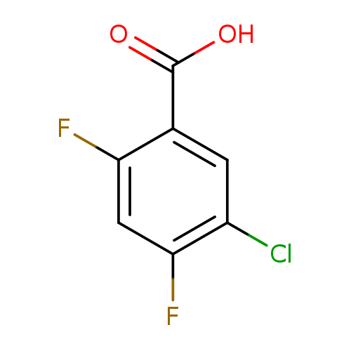 OC(=O)c1cc(Cl)c(cc1F)F