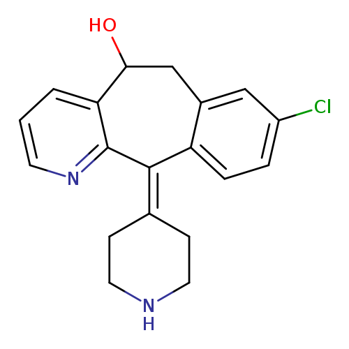 Clc1ccc2c(c1)CC(O)c1c(C2=C2CCNCC2)nccc1