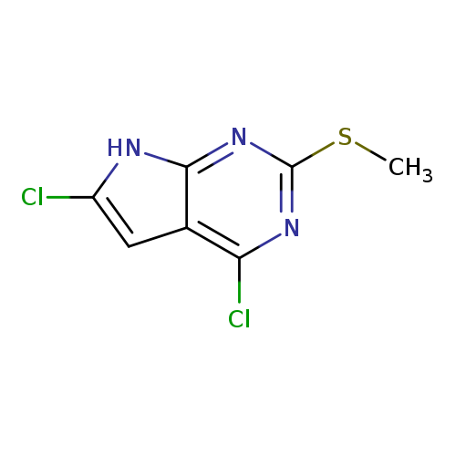 CSc1nc2[nH]c(cc2c(n1)Cl)Cl
