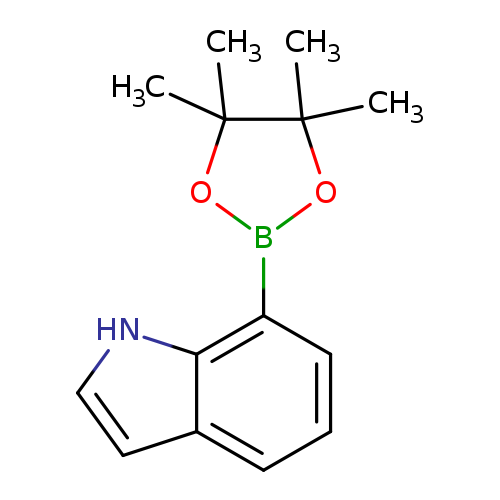 CC1(C)OB(OC1(C)C)c1cccc2c1[nH]cc2