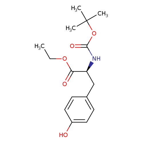 CCOC(=O)[C@H](Cc1ccc(cc1)O)NC(=O)OC(C)(C)C