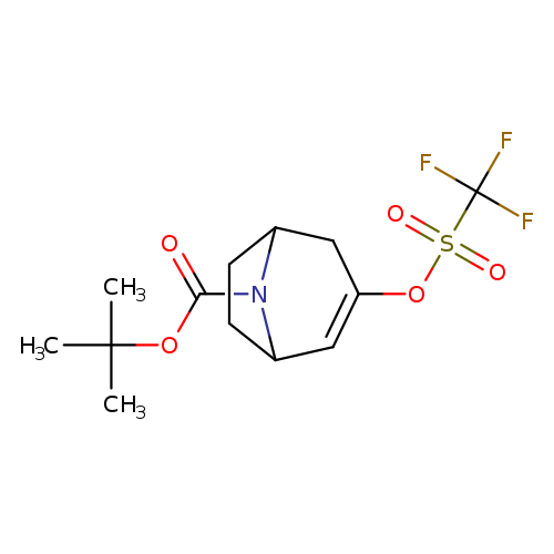 O=C(N1C2CCC1C=C(C2)OS(=O)(=O)C(F)(F)F)OC(C)(C)C